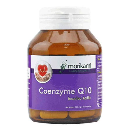 Morikami ซื้อ 1 แถม 1 Coenzyme Q10 500 mก. โคเอนไซม์ คิวเท็น 500 มก. บรรจุ 30 แคปซูล