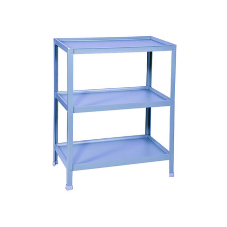 SANKI ชั้นวางเคลือบสีกลาง 3 ชั้น ไม่มีล้อ LightBlue
