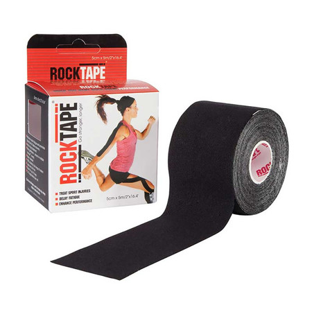 ROCKTAPE Model Standard Black Colour Size 5 ซม. x 5 ม.