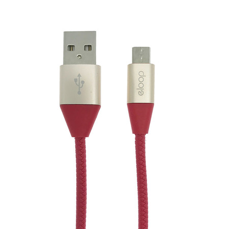 Eloop Charger Cable Micro USB S32 Red