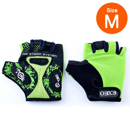 Thai Sports ถุงมือจักรยาน CG-3001 GREEN วัสดุผ้า LYCRA มีเจลซัพพอร์ต Size M