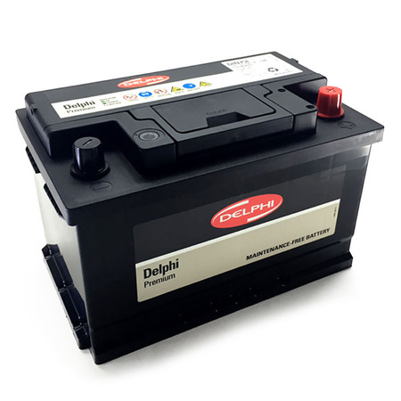 DELPHI แบตเตอรี่ สีดำ รุ่น DIN75L-SMF