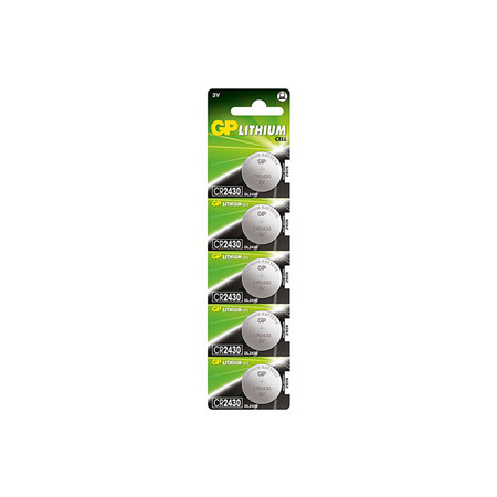 GP ถ่านเม็ดกระดุม รุ่น Lithium Button Cell no.2430 5 ก้อน