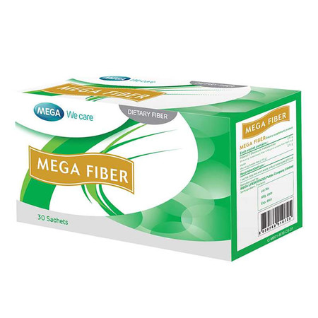 Mega We Care MEGA FIBER ไฟเบอร์ที่เป็นพรีไบโอติก บรรจุ 30 ซอง