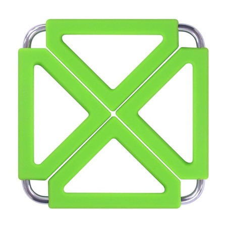 Q Line ที่วางของร้อนซิลิโคน KW-901/1 (3 ชิ้น) Green