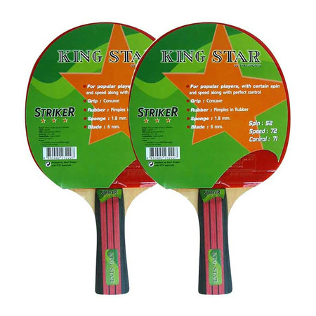 Thai Sports เซ็ต Table Tennis Bat KING STAR 3 star model Striker 2 ชิ้น