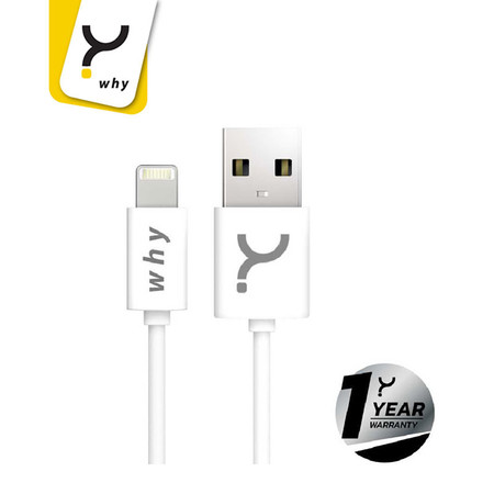 Why Lightning Cable 1 ม. Space White
