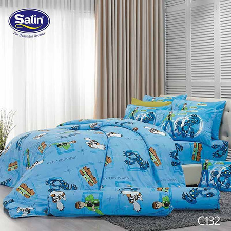 Satin Junior ผ้าปูที่นอน ลาย C132 6 ฟุต