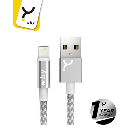 Why Lightning Cable 1 ม. Shibuya Gray