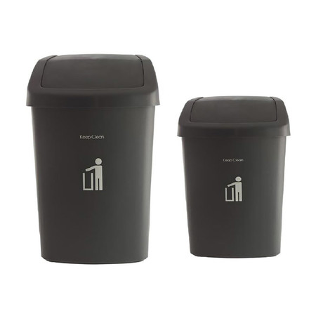 DKW HH-206P/2เซ็ต Swing bin 2 ชิ้น/เซ็ต Black