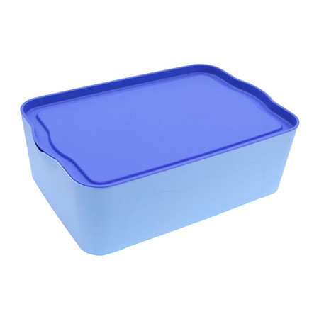 Q Line กล่องพลาสติก-สีฟ้า PL-002 (3 ชิ้น)
