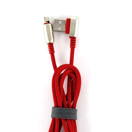 Eloop Charger Cable Micro USB S22 Red