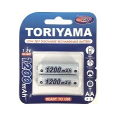 Toriyama ถ่านชาร์จ รุ่น AA1200 แพ็ก 2