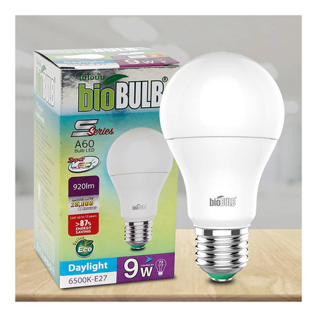 Bio Bulb LED S-Series ขั้ว E27-9 วัตต์ แสงเดย์ไลท์
