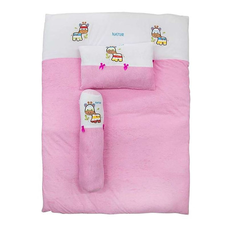 NATUR ที่นอนปิคนิคผ้าขนหนู 29 x 39 นิ้ว สีชมพู