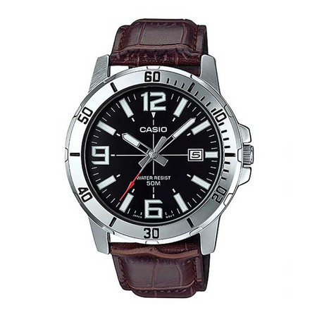 Casio นาฬิกาข้อมือ รุ่น MTP-VD01L-1BVUDF Brown