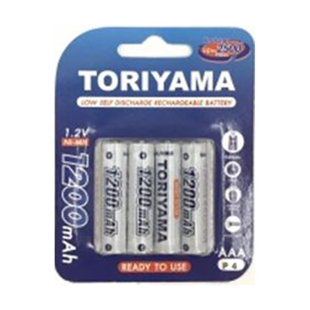 Toriyama ถ่านชาร์จ รุ่น AA1200 แพ็ก 4