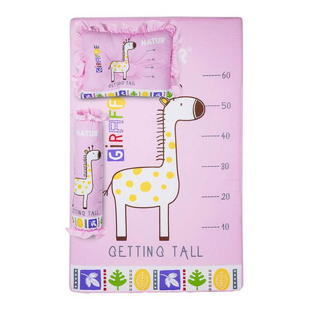NATUR ที่นอนฟองน้ำ 22 x 36 x 2.5 นิ้ว สีชมพู