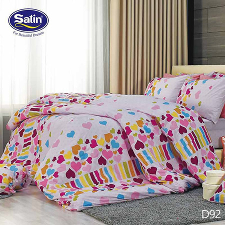 Satin ผ้าปูที่นอน ลาย D92 3.5 ฟุต