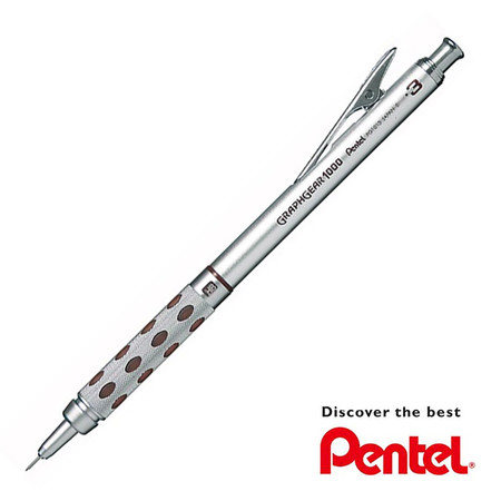 Pentel ดินสอเขียนแบบ GRAPHGEAR 1000 ด้ามสีน้ำตาล 0.3 มม.