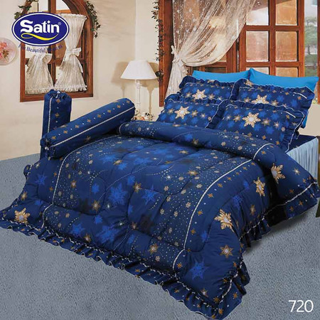 Satin ผ้าปูที่นอน ลาย 720 5 ฟุต