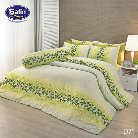 Satin ผ้าปูที่นอน ลาย D71 3.5 ฟุต