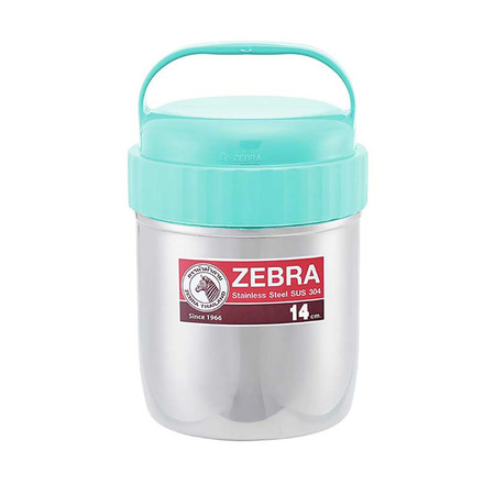Zebra หม้อหิ้ว 2 ชั้น 14 ซม. สีมิ้นท์