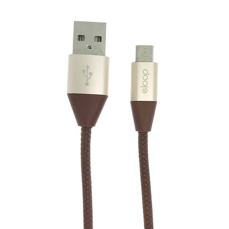 Eloop Charger Cable Micro USB S32 Brown