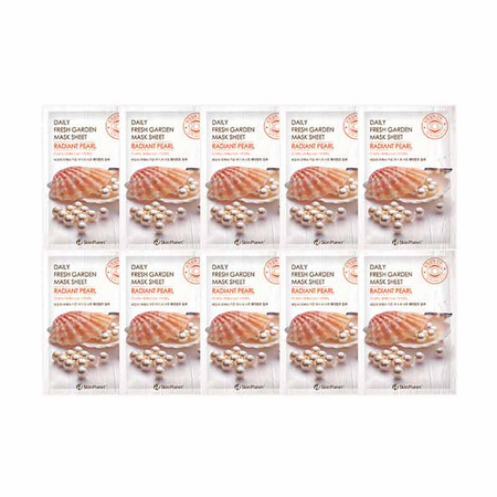 Skin Planet Daily Fresh Garden Mask แผ่น Radiant Pearl (10 ชิ้น)