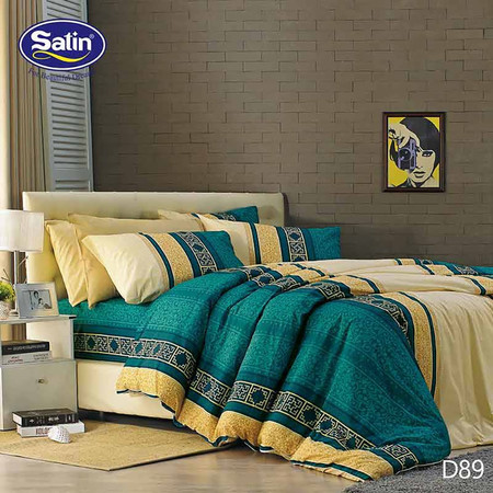 Satin ผ้าปูที่นอน ลาย D89 5 ฟุต