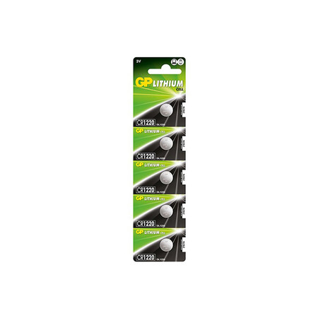 GP ถ่านเม็ดกระดุม รุ่น Lithium Button Cell no.1220 5 ก้อน