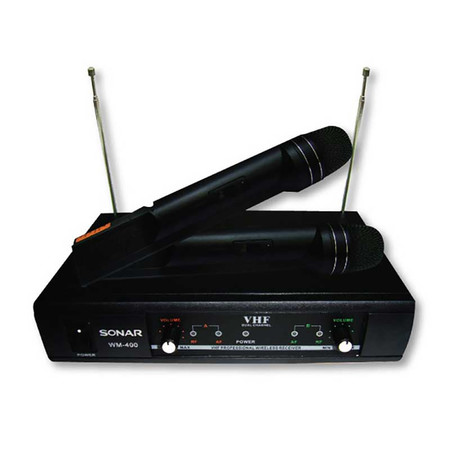 SONAR ไมโครโฟนไร้สาย รุ่น WM-300 สีดำ Black