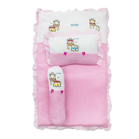 NATUR ที่นอนปิกนิคผ้าขนหนู 22 x 36 นิ้ว สีชมพู