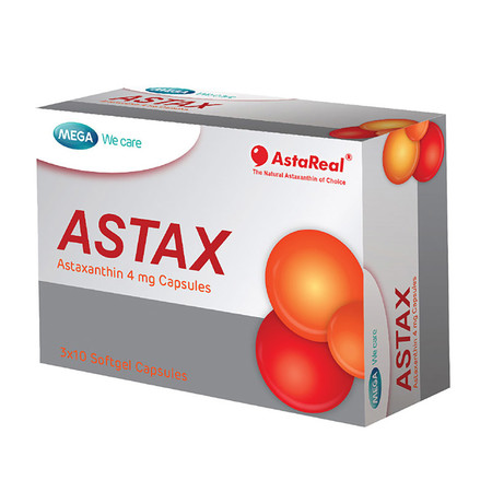 Mega We Care ASTAX แอสตาแซนติน บำรุงผิว บรรจุ 30 แคปซูล