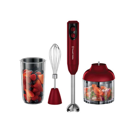 RUSSELL HOBBS เครื่องปั่นอาหารมือถือ 3 in 1 รุ่น 18986-56 (สีแดง)