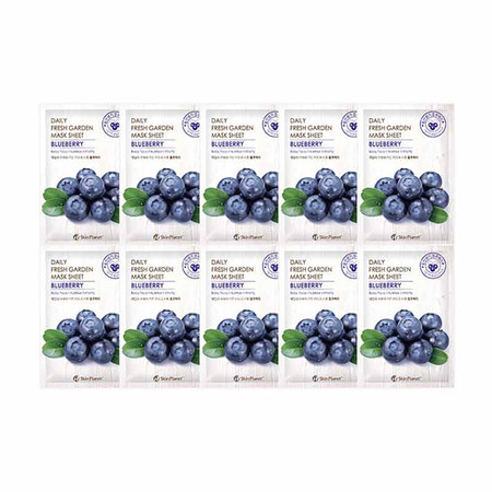 Skin Planet Daily Fresh Garden Mask แผ่น Blueberry (10 ชิ้น)