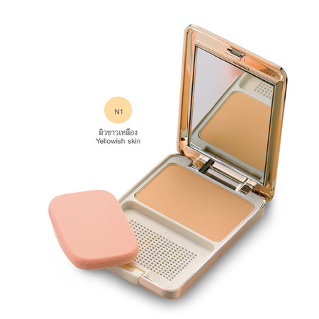 MTI Feel Perfect Compact Powder Foundation With Sunscreen 14.5 ก. #N1ผิวขาวเหลือง