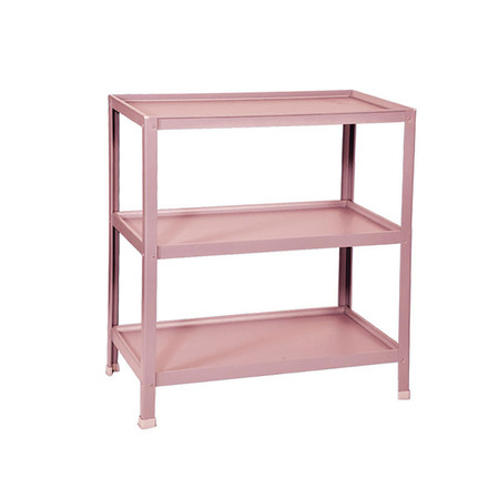 SANKI ชั้นวางเคลือบสีใหญ่ 3 ชั้น ไม่มีล้อ Pink