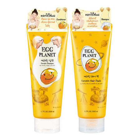 Daeng gi meo ri Egg Planet Keratin Shampoo + Hair Pack 200ml+200ml