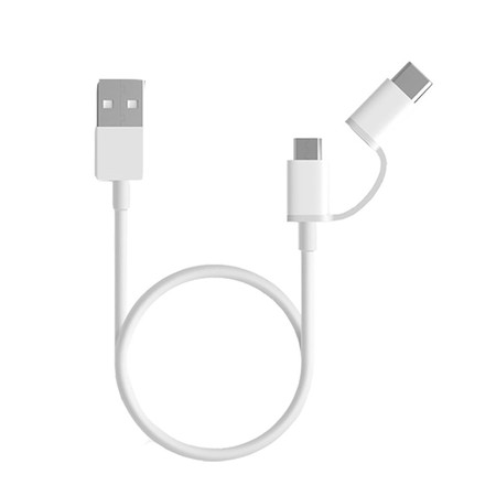 Xiaomi Mi 2in1 USB Cable (Micro-Type-C) White