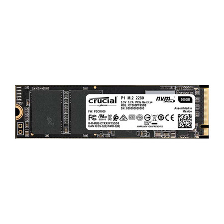 Crucial SSD P1 M2 NVMe 500 GB