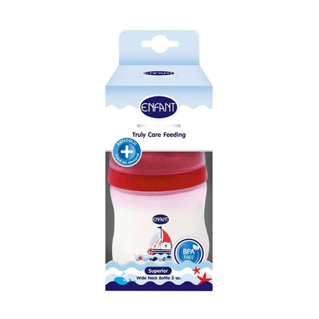 Enfant ขวดนม WIDENECK BOTTLE ขนาด 5 ออนซ์ แดง