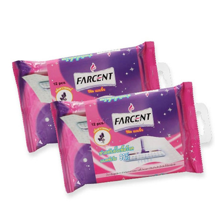 แพ็คคู่ รีฟิลผ้าชื้นกลิ่นลาเวนเดอร์12แผ่น