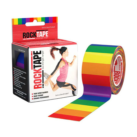 ROCKTAPE เทปพยุงกล้ามเนื้อ รุ่นมาตรฐาน ลายสีรุ้ง ขนาดกว้าง 5 ซม. ยาว 5 ม.