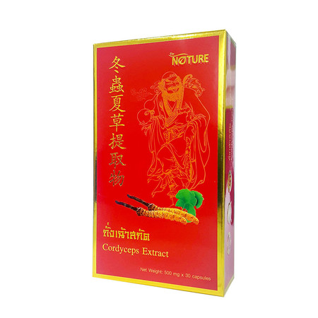 The Nature Cordyceps Extract - Ginkgo Extract ถั่งเฉ้า และใบแปะก๊วยสกัด บำรุงร่างกายและสมอง บรรจุ 30 แคปซูล