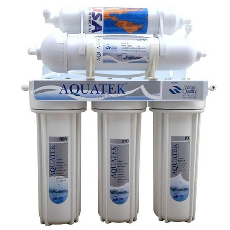 Aquatek เครื่องกรองน้ำ Ceramic Silver 5 ขั้นตอน รุ่น AQ05CES - สีขาว