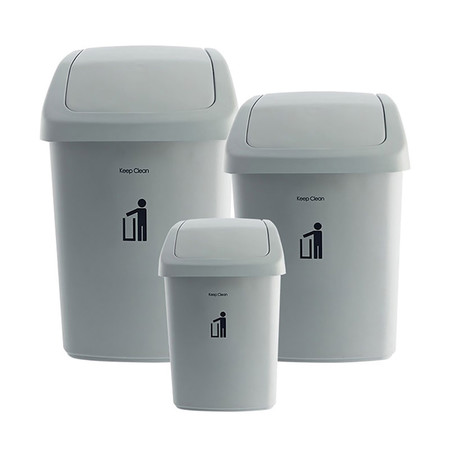 DKW HH-206P/3เซ็ต swing bin 3 ชิ้น/เซ็ต Gray