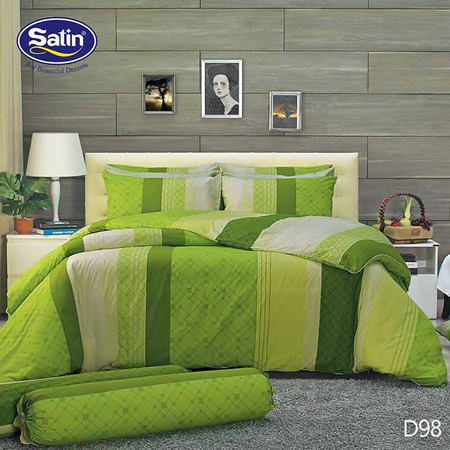 Satin ผ้าปูที่นอน ลาย D98 5 ฟุต