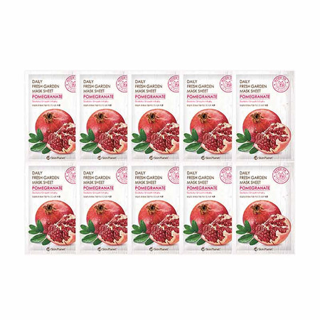 Skin Planet Daily Fresh Garden Mask แผ่น Pomegranate (10 ชิ้น)