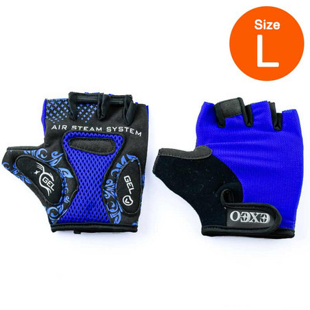 Thai Sports ถุงมือจักรยาน CG-3001 BLUE วัสดุผ้า LYCRA มีเจลซัพพอร์ต ไซส์ L รหัสสินค้า E3XT1114BLL